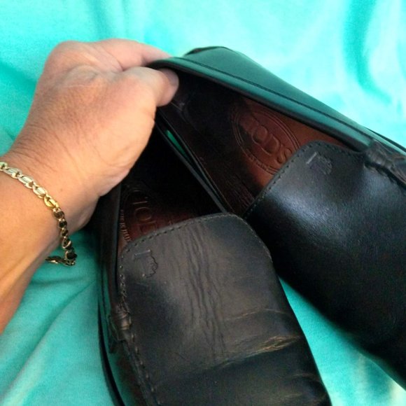 TOD'S square toe driving loafers - Picture 8 of 14